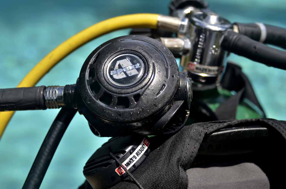 Well-maintained scuba equipment